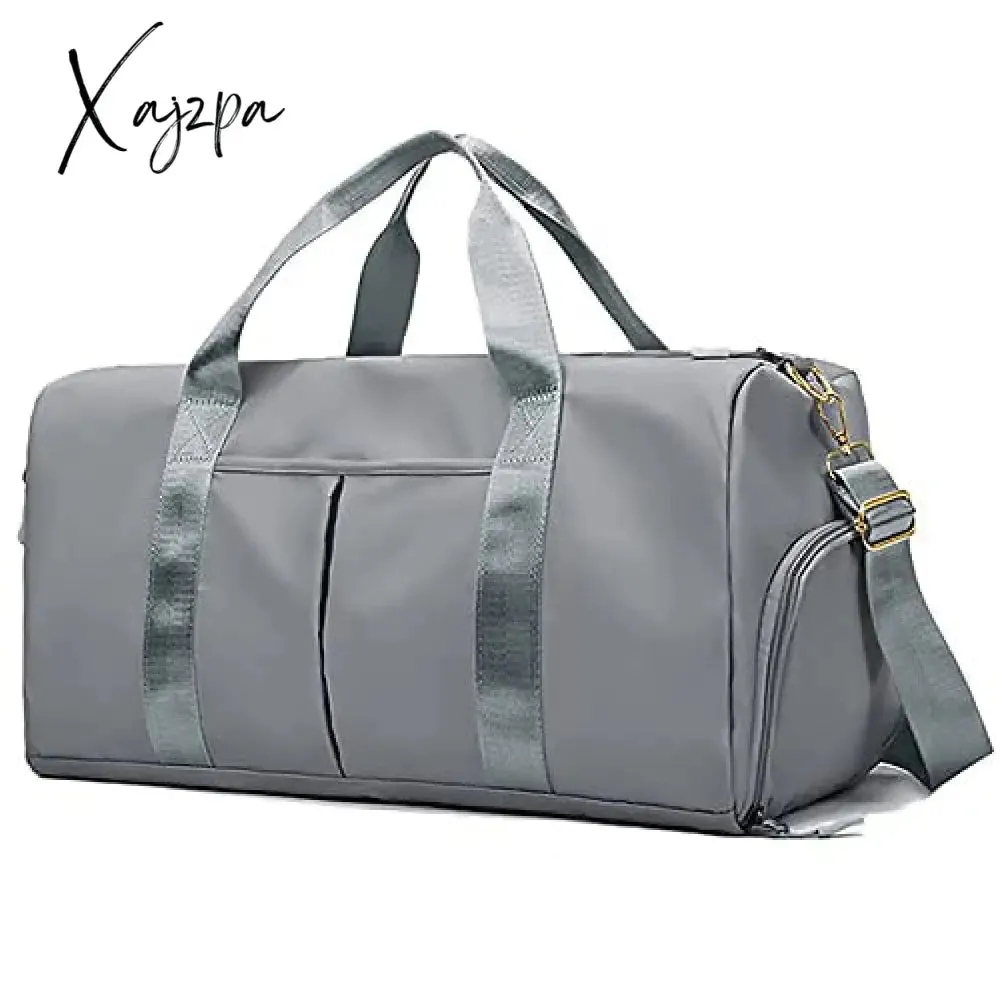 Xajzpa - Personalized Duffel Bag Embroidered Sports Gym Bag Travel with Wet Dry Pockets & Shoe Compartment Gift For Groomsman,Bridesmaid